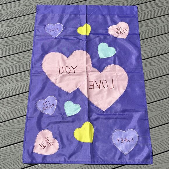 Valentines Day Holiday Flag For Flagpole Love You Hearts 20070 - Picture 4 of 8